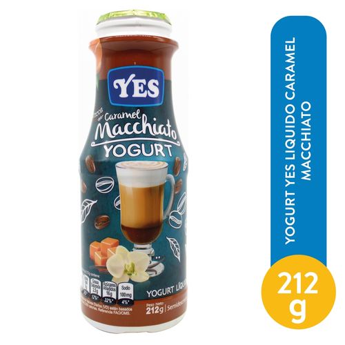 Yogurt Yes Liquido Caramel Macchia 212 g