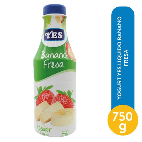 Yogurt Yes Liquido Banano Fresa - 750 g