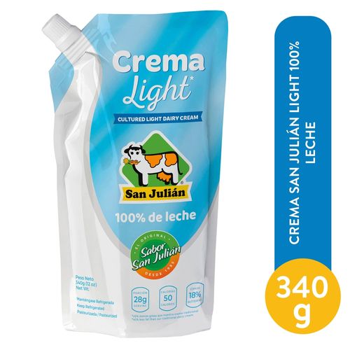 Crema San Julian light 100% leche - 340 g