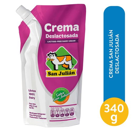 Crema San Julian Deslactosada - 340 g