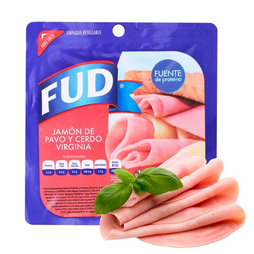 Jamón Virginia Fud, Pavo Y Cerdo -290g