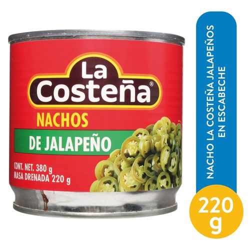 Nacho La Costeña Jalapeños En Escabeche - 220 g