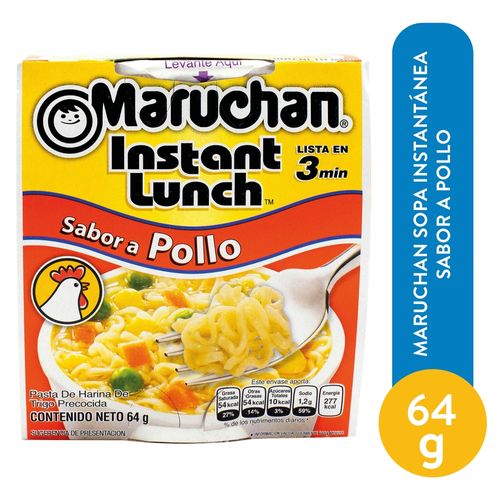 Maruchan Sopa Instantanea, Sabor A Pollo 64 g