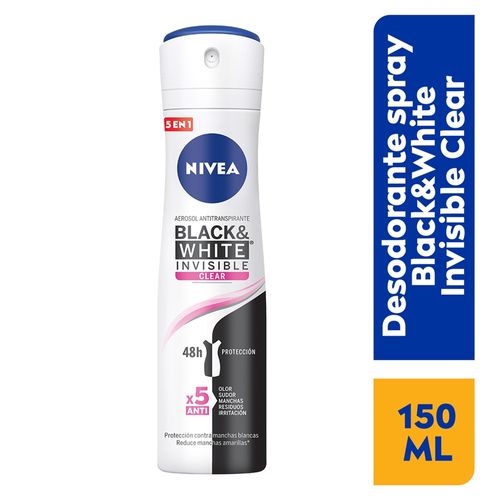 Desodorante Nivea Antimanchas Femenino Invisible Clear - 150 ml