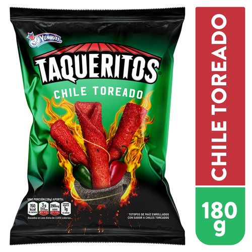 Snack Taquerito Yummies Chile Toreado - 180 g