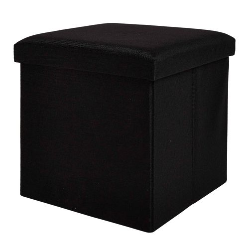Taburete cuadrado Mainstays color negro 38 cm