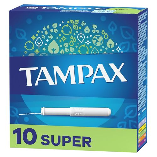 Tampones Tampax Para Flujo Abundante - 10Uds