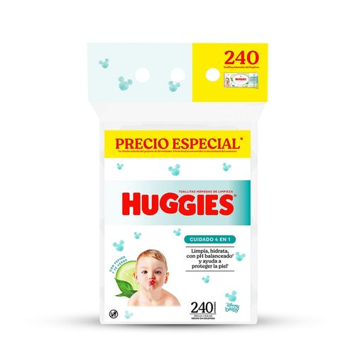 Toallas Húmedas Huggies One & Done - 240 Uds