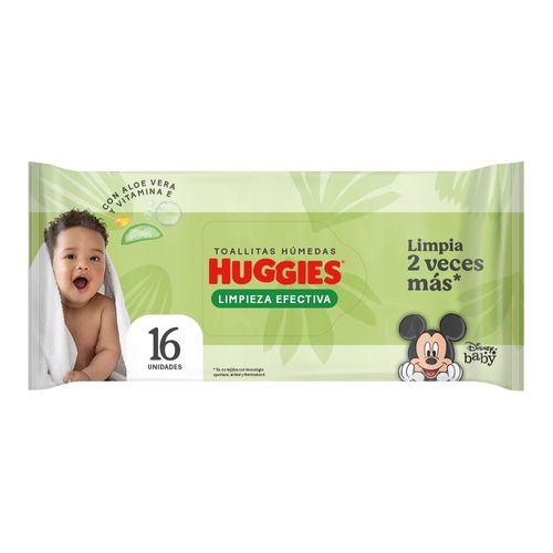 Toallas Húmedas Huggies Limpieza Efectiva - 16 Uds
