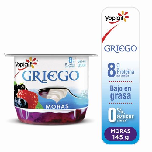 Yogurt Yoplait Giego Selección De Moras - 145 g