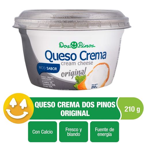 Queso Crema Dos Pinos Original - 210 g