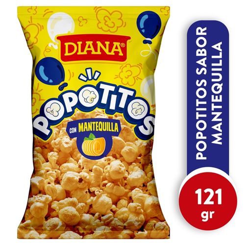 Popotitos Diana Sabor Mantequilla - 121 g