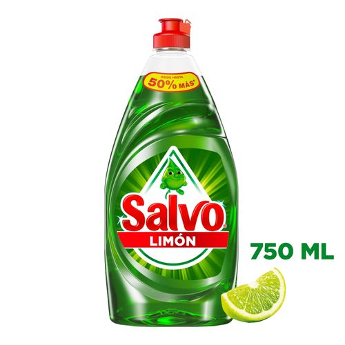 Lavatrastes Salvo Líquido Limón - 750 ml