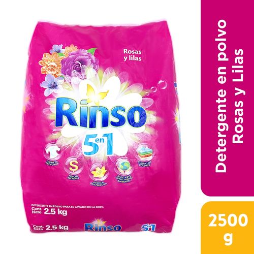 Detergente Rinso Rosas Y Lilas 2500 g