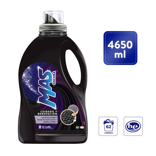 Detergente Liquido Mas Color Oscura - 4650 ml