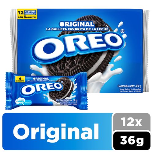 Galletas Oreo Sabor Original 36g Uds 12 Pack - 432 g