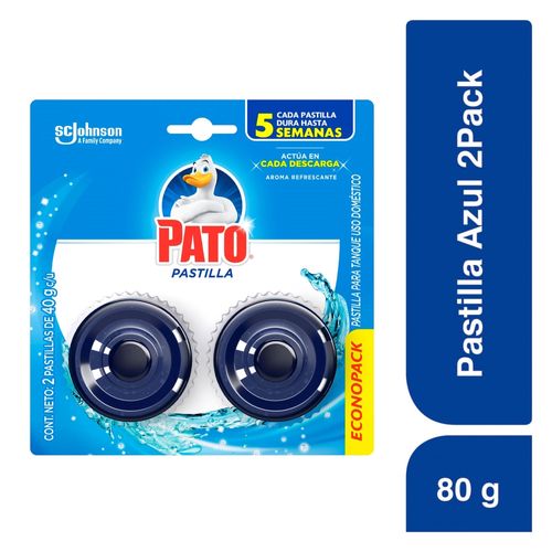 Pastilla Para Baño Pato Azul Brisa De Mar 2Uds - 80 g