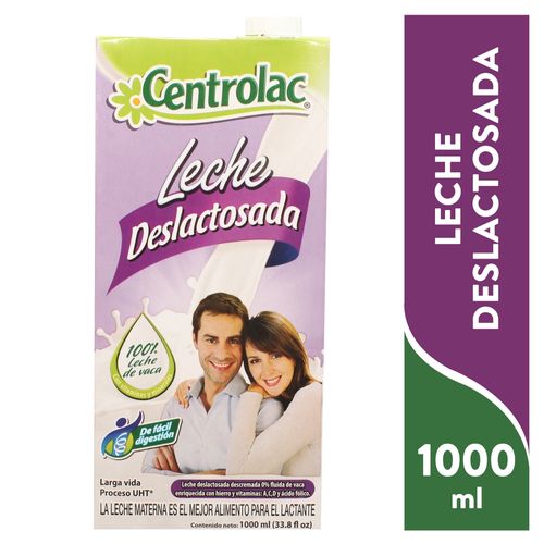 Leche Centrolac Deslactosada 1000 ml