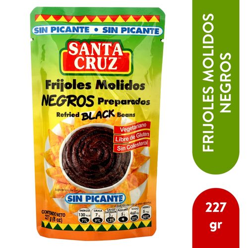 Frijol Santa Cruz molido negro preparados sin picante - 227 g