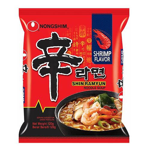 Sopa De Fideos Nongshim Shin Ramyun Camarón Semipicante - 120 g