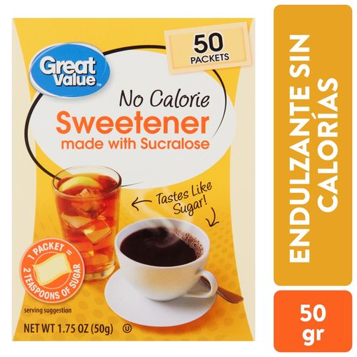 Endulzante Sucralosa Great Value 50 g