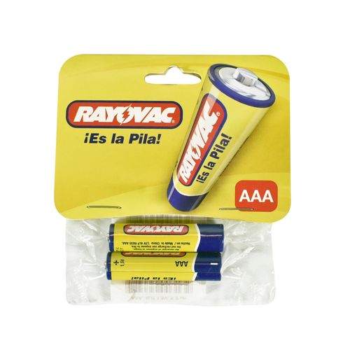 Batería Rayovac Zinc Carbón. Tamaño: 3A - 2und