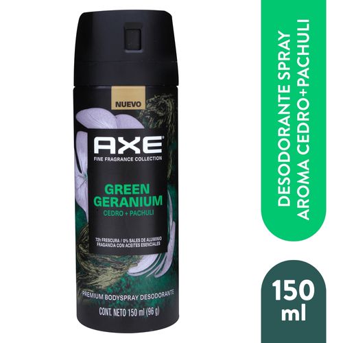 desodornte Bodyspray Axe Green Geranium 150 ml