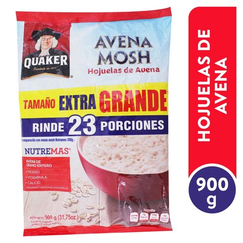 Avena Quaker Nutremas Mosh - 900 g