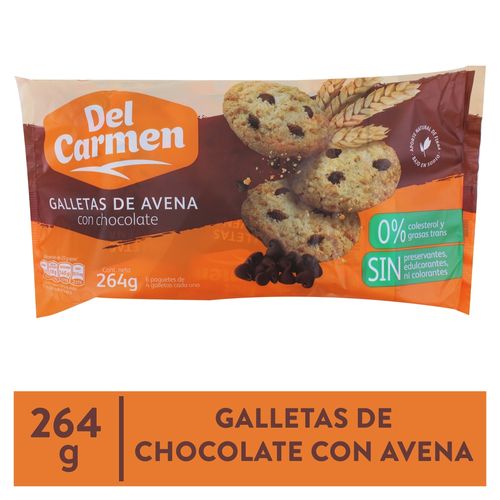 Galletas Avena Del Carmen Sabor A Chocolate - 264 g