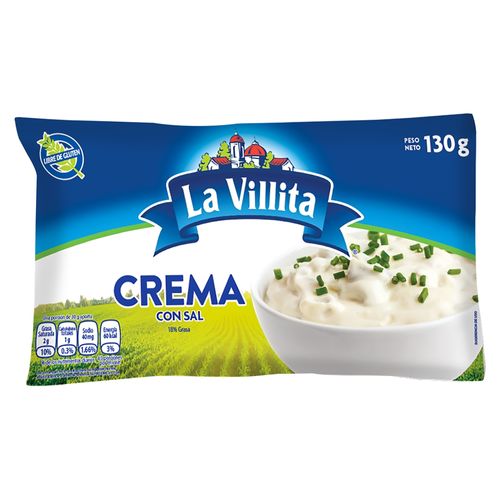 Crema Con Sal La Villita - 130 g