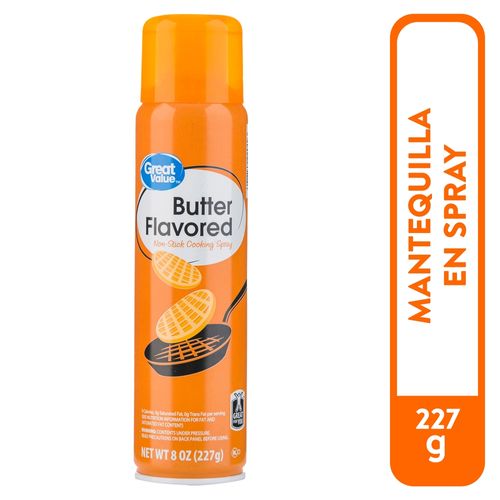 Aceite Great Value Sabor a Mantequilla en Spray - 227 g