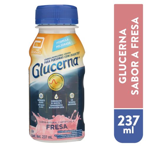 Complement Glucerna Fresa Btl 237 ml Ea