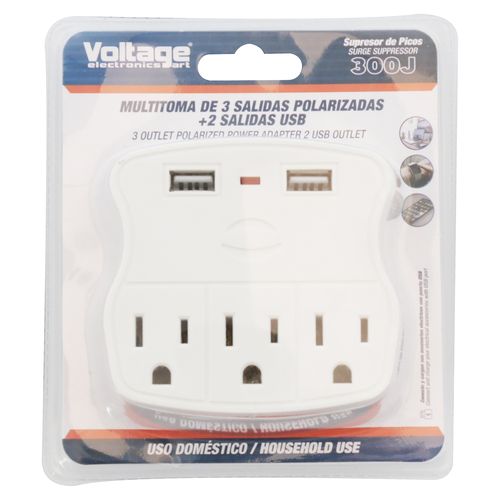 Enchufe Voltage supresor de sobretensiones de 1 salida