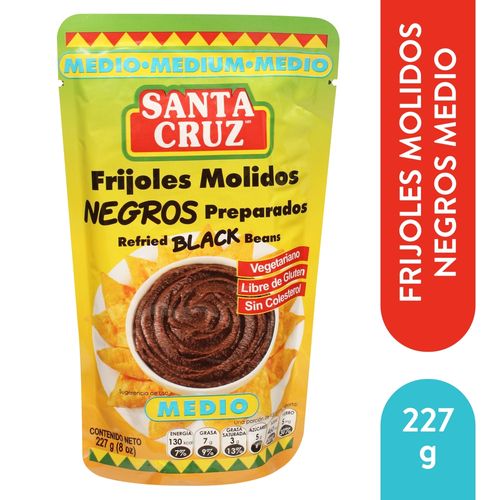 Frijol Santa Cruz molido negro medio - 227 g