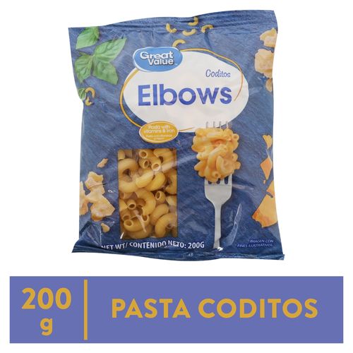 Pasta corta Great Value coditos - 200 g