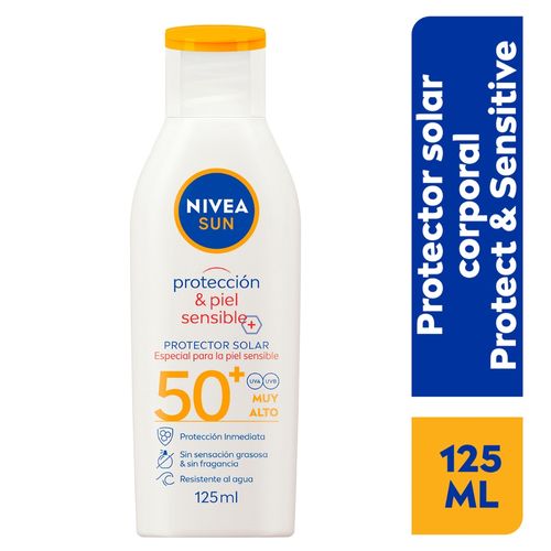 Protector solar Nivea sun piel sensible FPS 50 - 125 ml