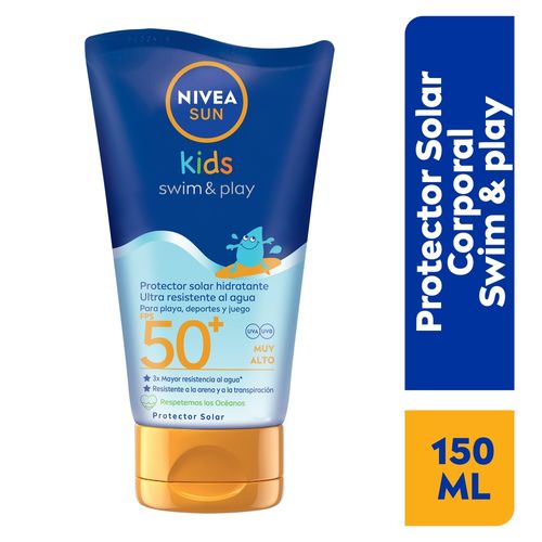 Protector Solar Nivea Sun Kids Corporal Swim & Play - 150 ml