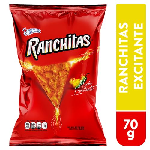 Ranchitas Yummies Nacho Exitante - 70 g