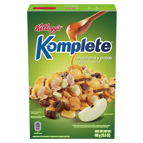 Cereal Komplete Manzana Pasas -440 g