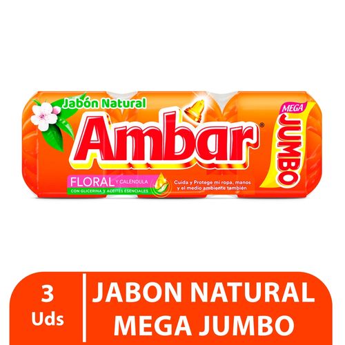 Jabon Ambar Floral 3Pack 900 g