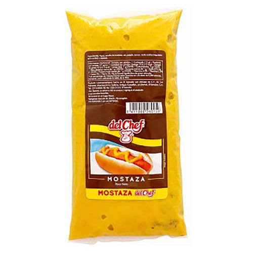Del Chef Mostaza Pouch 180 g