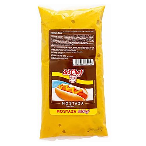 Del Chef Mostaza Pouch 180 g