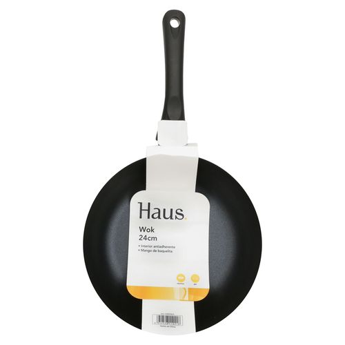 Haus Wok 24 cm Negro