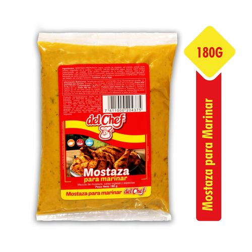 Del Chef Mostaza Para Marinar 180 g
