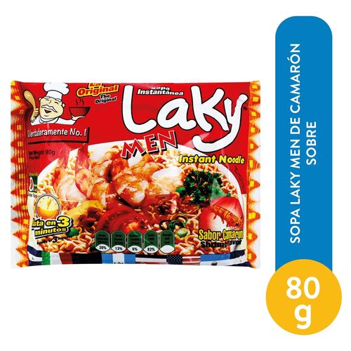 Sopa Laky Men De Camaron Sobre - 80 g