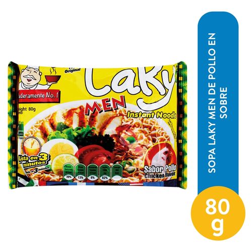 Sopa Laky Men De Pollo En Sobre - 80 g