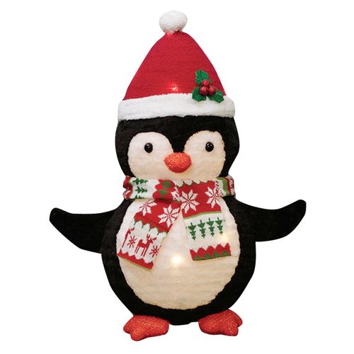 Pingüino Holiday Time Iluminado -71 cm