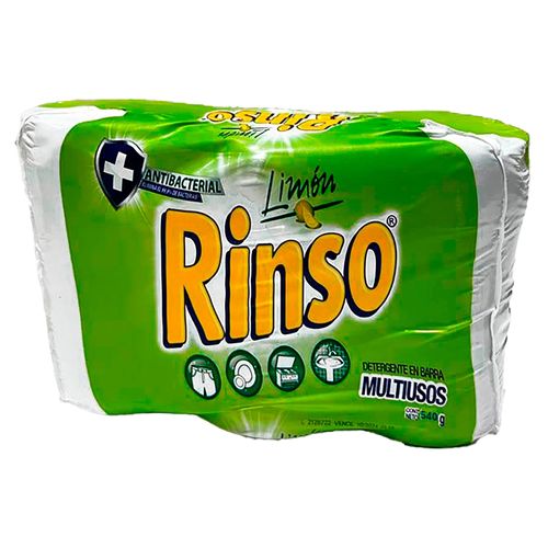 Detergente en barra Rinso limón 3 pack -540 g
