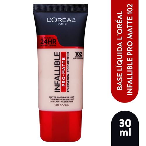 Base Loreal Infallible No102 Shell Beige