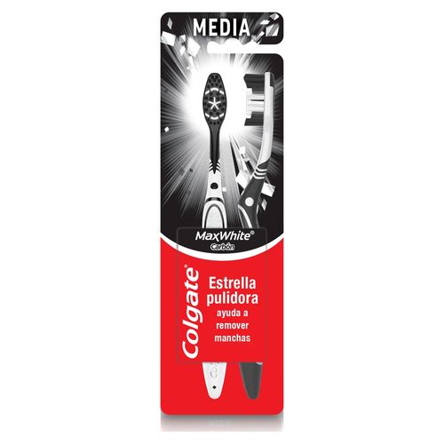 Cepillo Dental Colgate Max White Charcoal - 2 uds